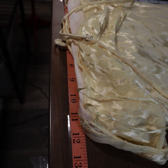 ASTR The Label Animal Print Slip Dress Women XS Yellow Fairy Party Event Holiday - Picture 4 of 16